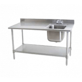 Deluxe Work Table with Sink