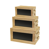 Rustic Risers™ Crate Set with Chalkboard