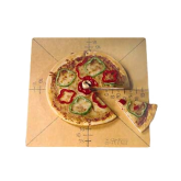 Pizza Slice Cutting Board and Guide