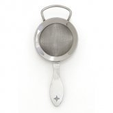 Single Fine Mesh Strainer With Flat Wooden Handle - 10-1/2
