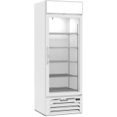MarketMax Glass Door Merchandiser Freezer in White