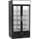 MarketMax Glass Door Merchandiser Freezer in Black