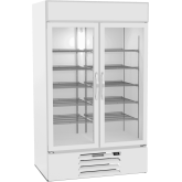 MarketMax Glass Door Merchandiser Freezer in White