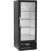 MarketMax Glass Door Merchandiser Refrigerator in Black