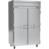 Horizon Top Mount Half Solid Dbl Door Reach-In Refrigerator