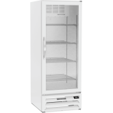MarketMax Glass Door Merchandiser Refrigerator in White