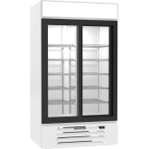 MarketMax Glass Door Merchandiser Refrigerator in White
