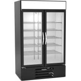 MarketMax IQ Glass Door Merchandiser Refrigerator in Black