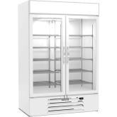MarketMax IQ Glass Door Merchandiser Refrigerator in White