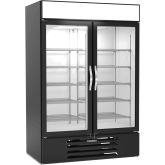 MarketMax IQ Glass Door Merchandiser Freezer in Black