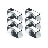 CHROME PLATED BURNER KNOB- 6 PIECES IN BAG WITH HEADER