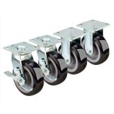 HEAVY DUTY LARGE PLATE CASTER SET WITH 6