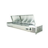 Kool-It Refrigerated Topping Rail, stainless steel cover, co