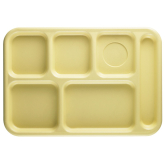 TRAY SCH CW 10X14 6COMP-YELLOW