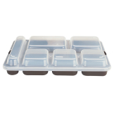 TRAY 6COMP LID 10146DCP-TRANS