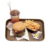 TRAY FAST FOOD 10X14-BROWN