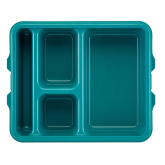 TRAY 4COMP CP 9X14-TEAL