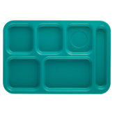 TRAY SCH PS 10X14 6COMP-TEAL