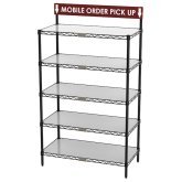 To-Go and Order Pickup Wire Shelving Workstation