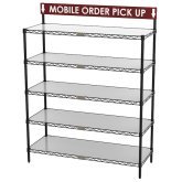 To-Go and Order Pickup Wire Shelving Workstation