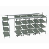 Top-Track Overhead Track Shelving Complete Kit