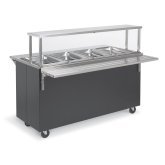 Affordable Portable Hot Buffet Deluxe with Cafeteria Guard