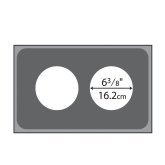 Adaptor Plates - Stainless - Two Opening