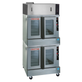 ZEPHAIRE-100-E Double Electric Convection Oven with Hoodini