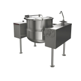Direct Steam Kettle, Twin Console, 2/3 Jacketed, 40 Gallon