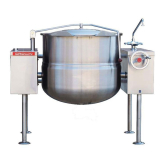 Direct Steam Kettle, Twin Console, 2/3 Jacketed, 60 Gallon