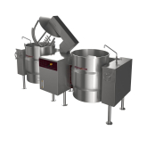 Electric Mixer Kettle on Legs, 40+40 Gal/151+151 Liters