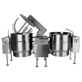 Electric Mixer Kettle on Legs, 80+80 Gal/303+303 Liters