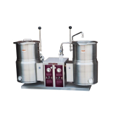 Twin Electric Counter Tilt Kettle, 2/3 Jacketed, 10 Gallon,